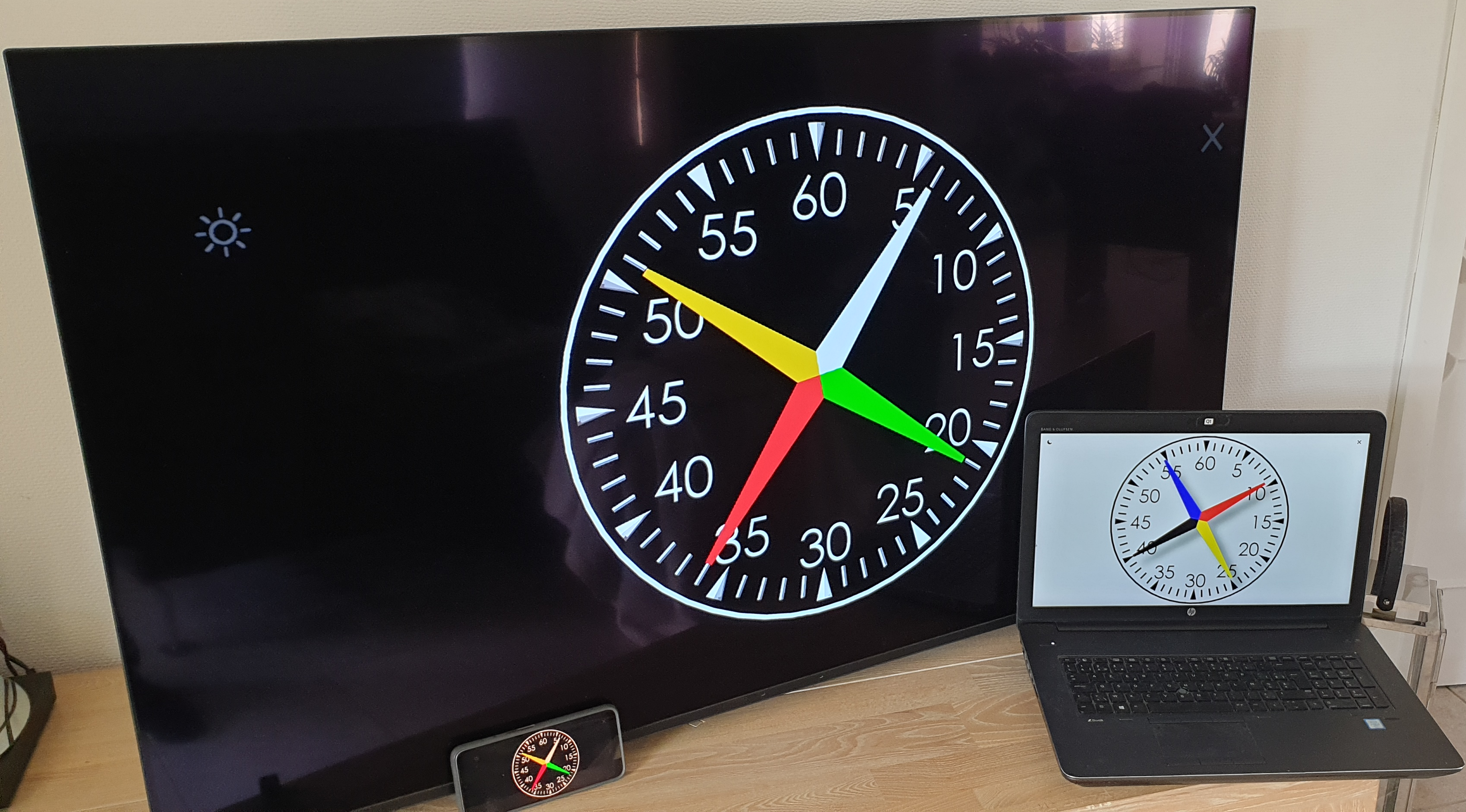 Multiplatform pace clock